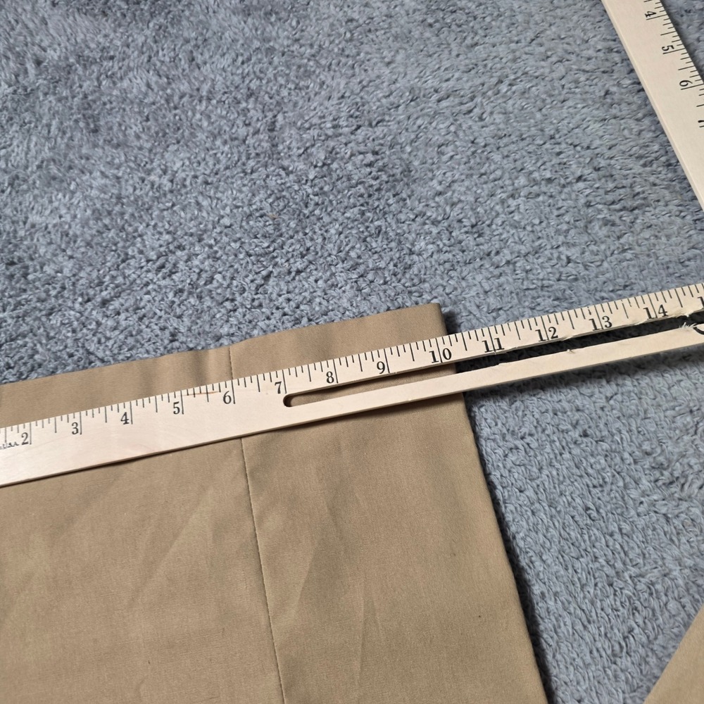 Gallery 5 Mens 36x32 Dress Chinos Khaki Tan Vintage Straight Leg Trousers - Picture 2 of 8